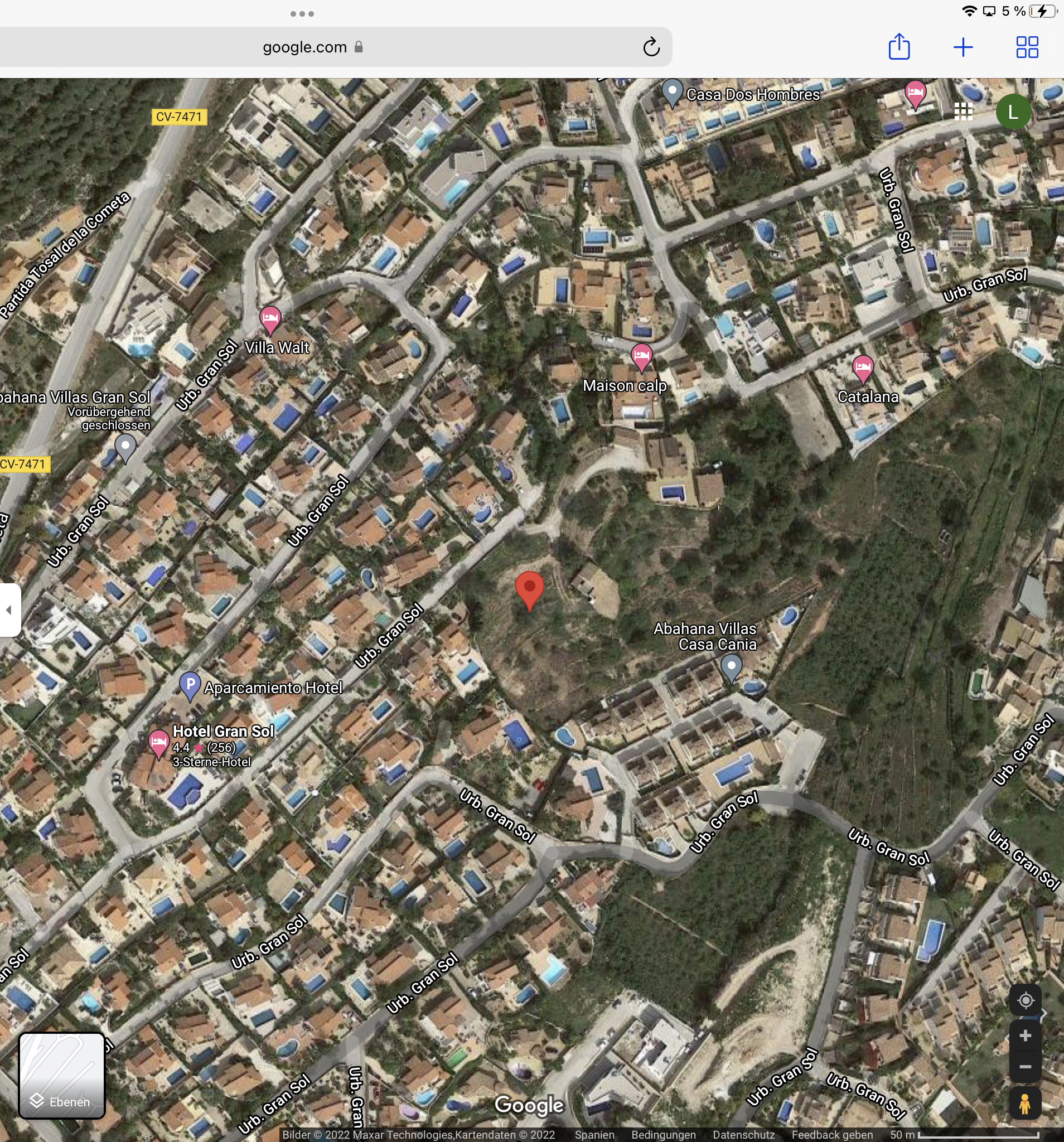 Impressive flat plot and south facing in Calpe with beautiful views of the